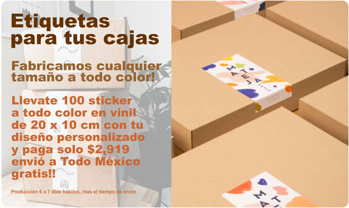 Sticker para cajas gelpublicite 2021